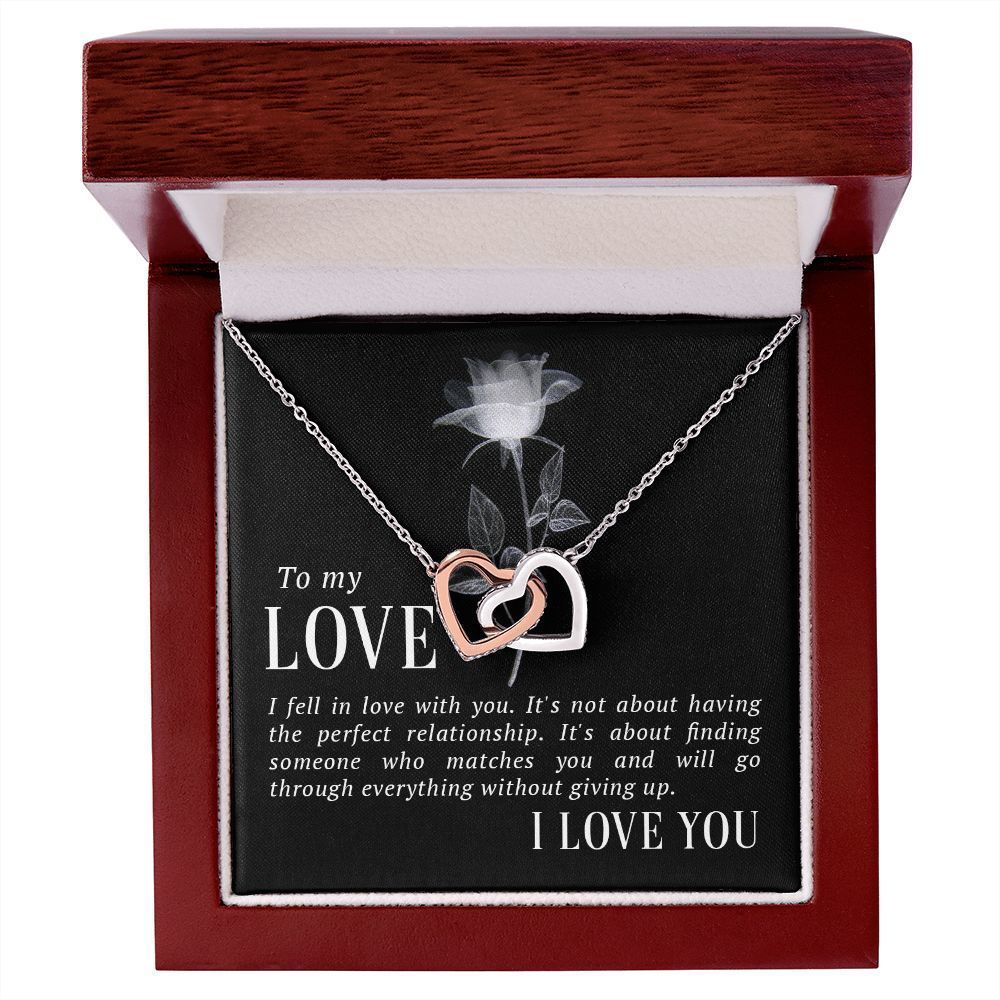 To My Love I Fell in Love Inseparable Necklace